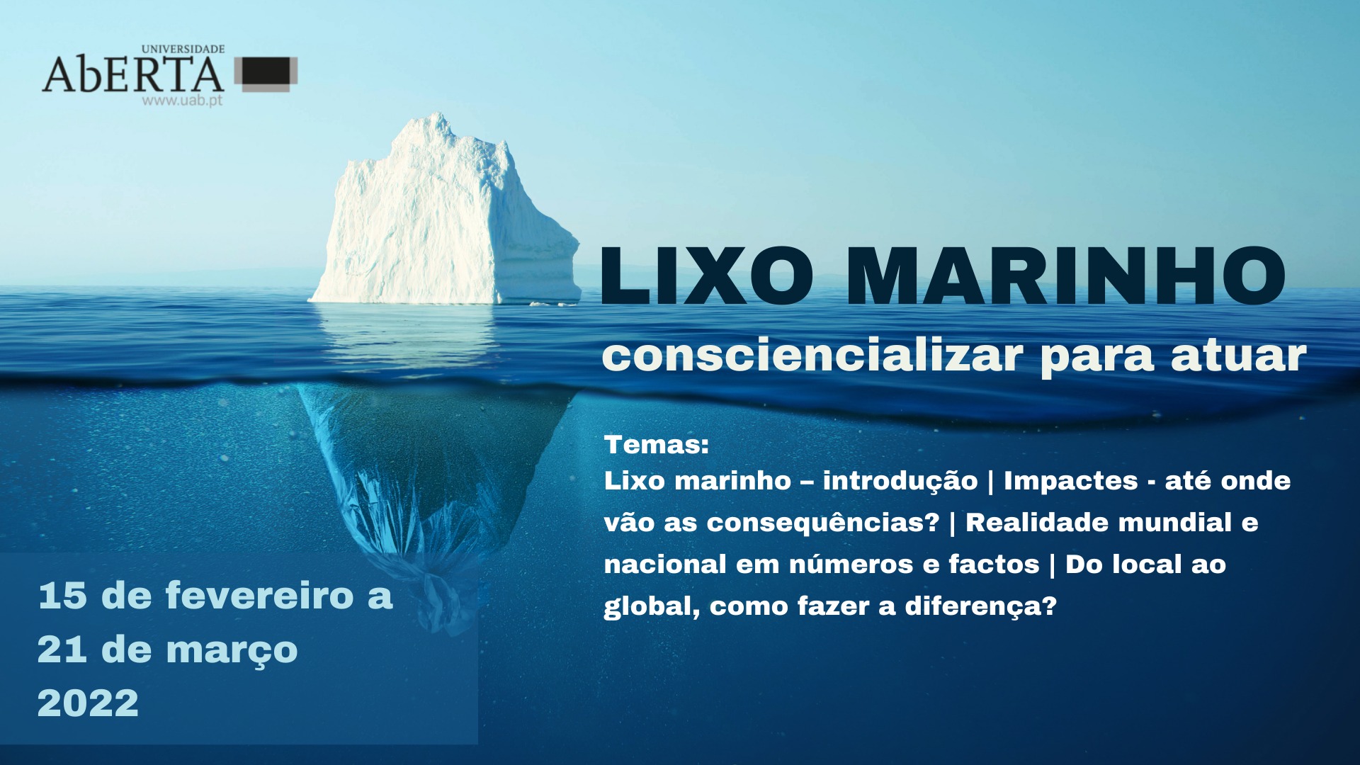 MOOC | "Lixo marinho: consciencializar para atuar"