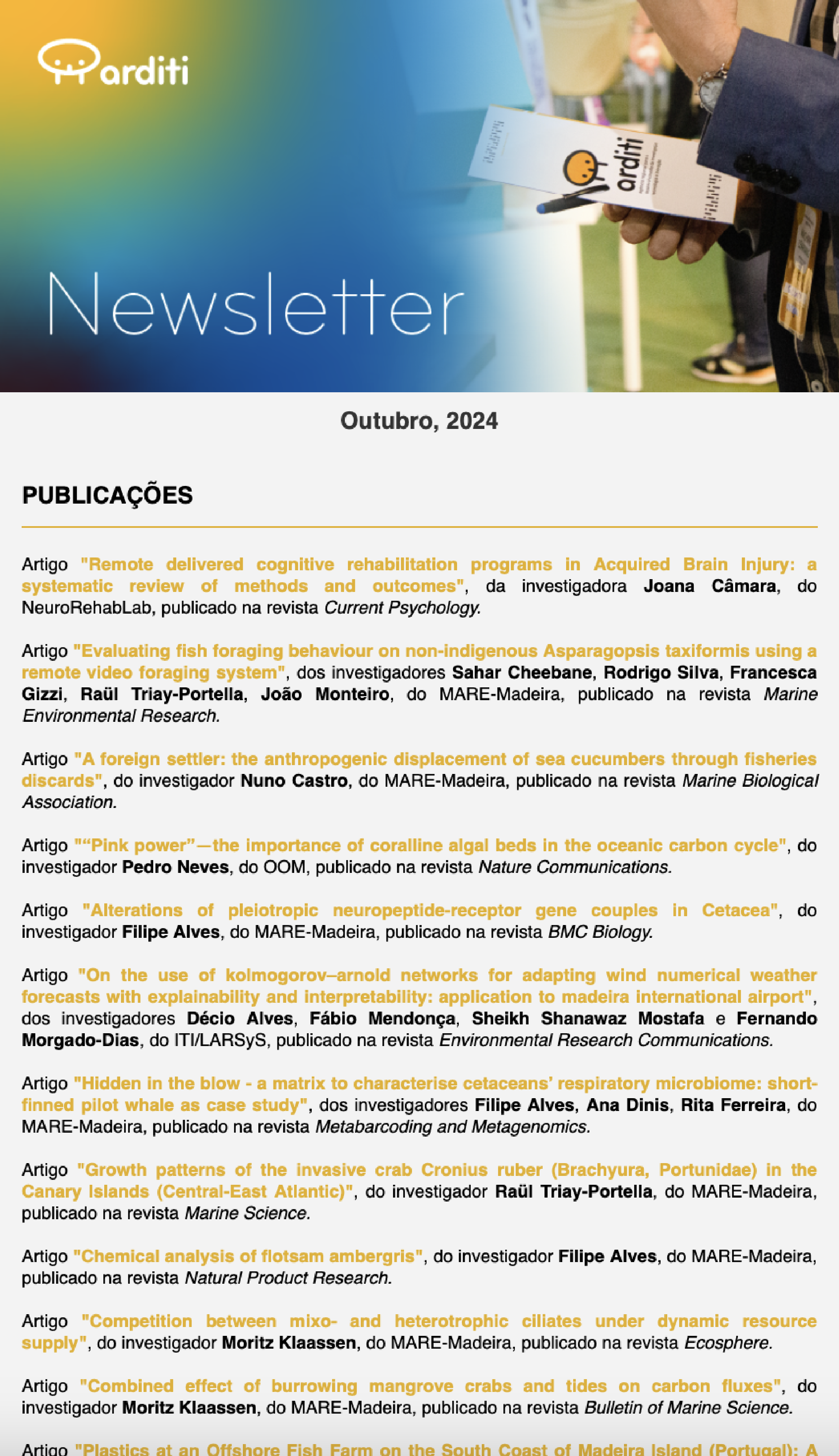 Newsletter Outubro 2024